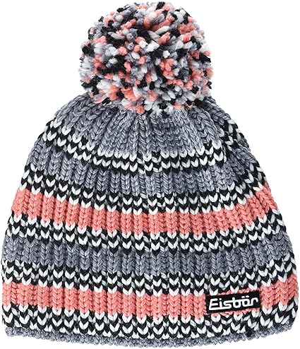Eisbär Glaring Pompon Mütze, graum/Schwarz/White/apricot, One Size
