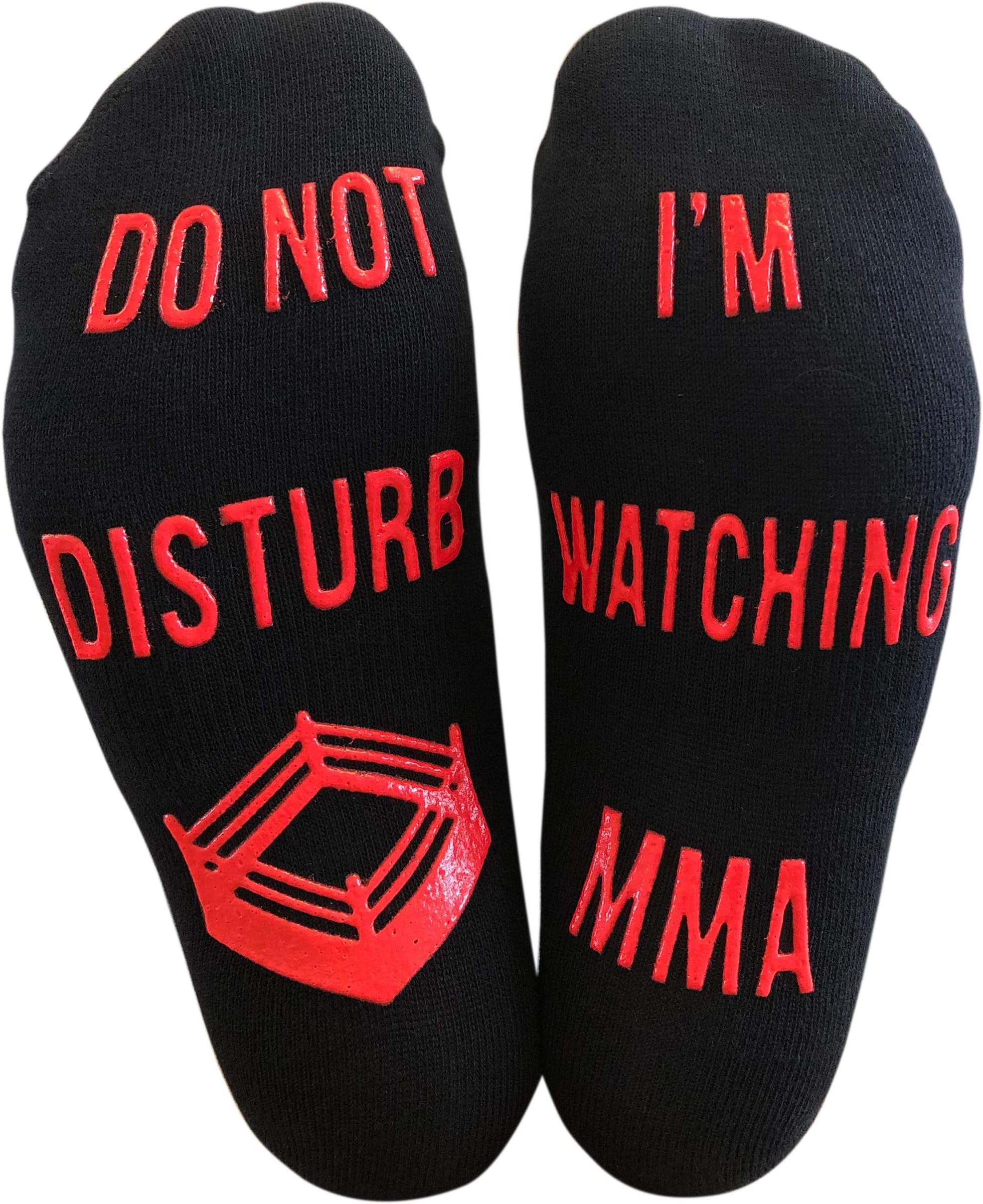 'Do Not Disturb, I'm Watching MMA' Funny Ankle Socks - Great Christmas Birthday Gift For Mixed Martial Arts Fans