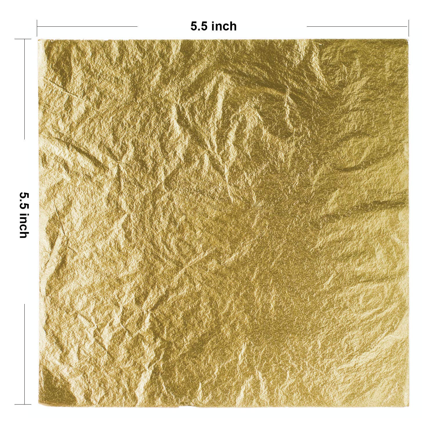 ZOENHOU 600 PCS 5.5 x 5.5 Inch Gold Leaf for Resin Arts, Gold Leaf Foil Paper Sheets for Jewelry Making Nail Art Gilding Crafting Paint Engineering Decoration