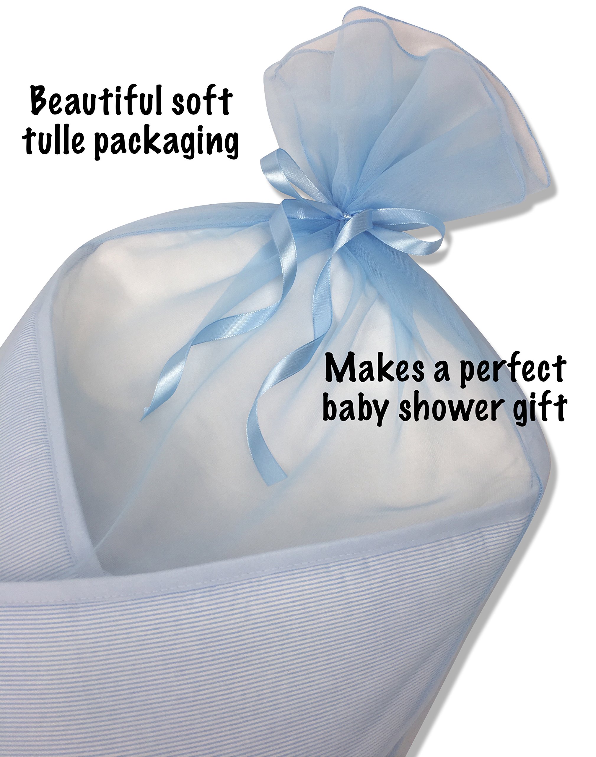 BundleBee Baby Wrap/Swaddle/Blanket, Feather Light/Blue, 04 Months Buy Online in United Arab
