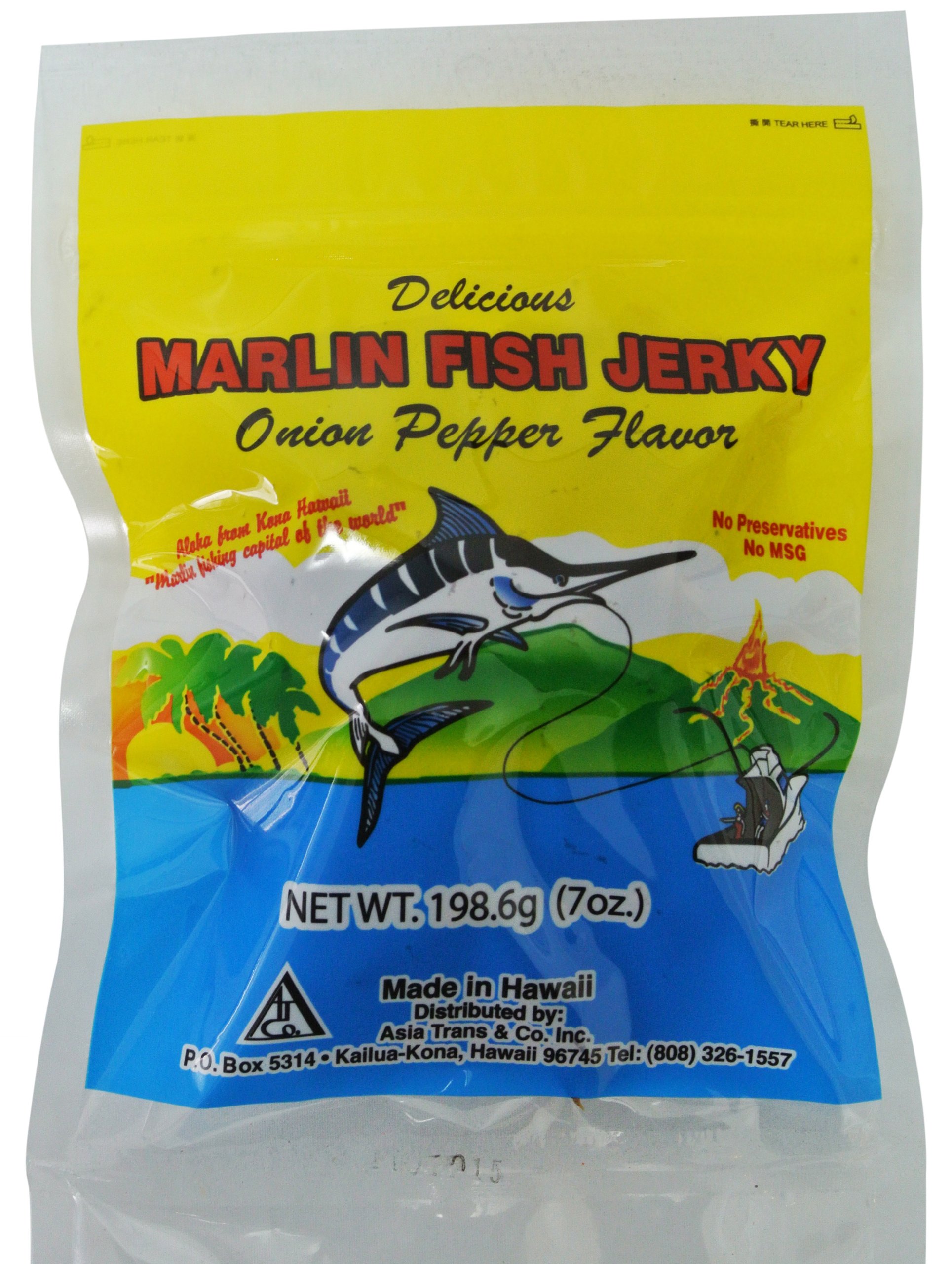 Hawaiian Marlin Fish Jerky Teriyaki Flavor 7 Oz