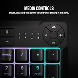 Corsair K55 CORE RGB Membrane Keyboard UK QWERTY PC Mac Black view 3