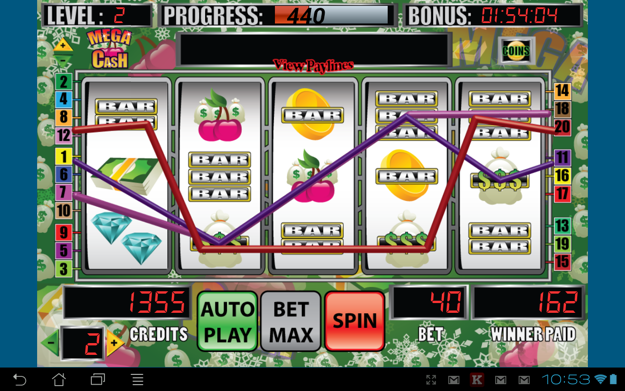 Mega cash lottery ticket