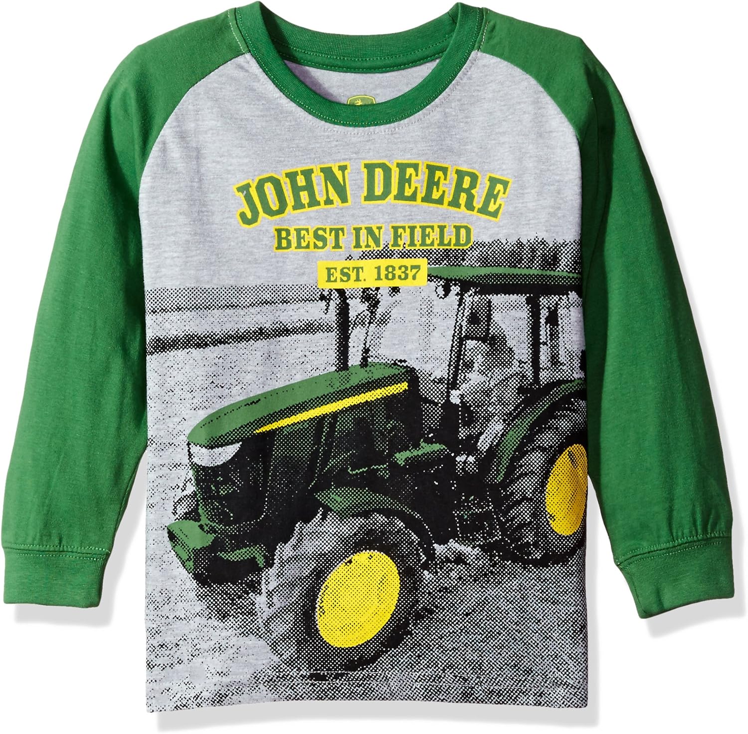 John Deere Boys' Long Sleeve Raglan Tee: Clothing