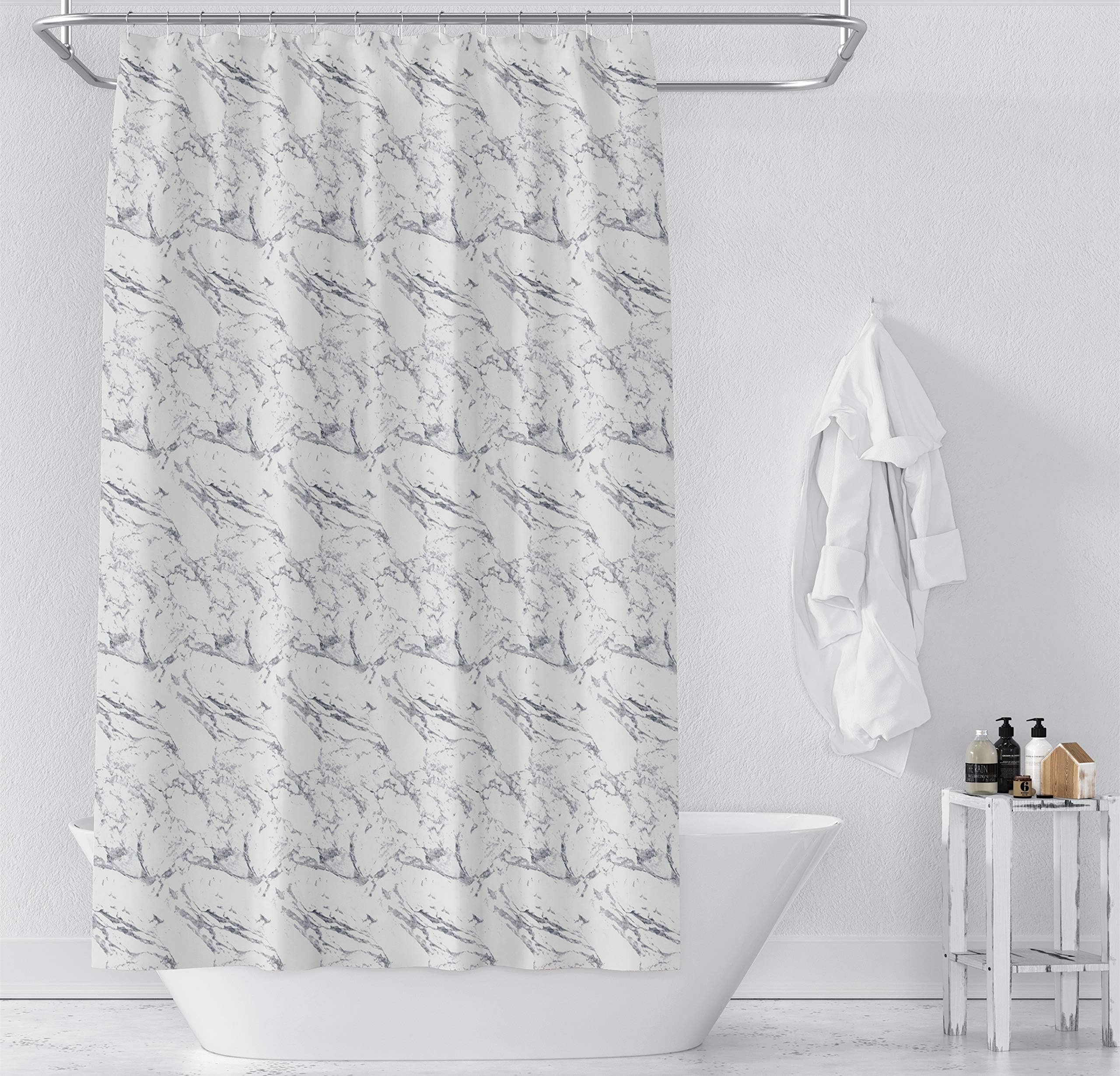 NEOMI SHOWER CURTAIN Printed … (MARBLE) POLYESTER BATHROOM CURTAIN, 100% POLYESTER, WATER PROOF, ANTI-MOLD