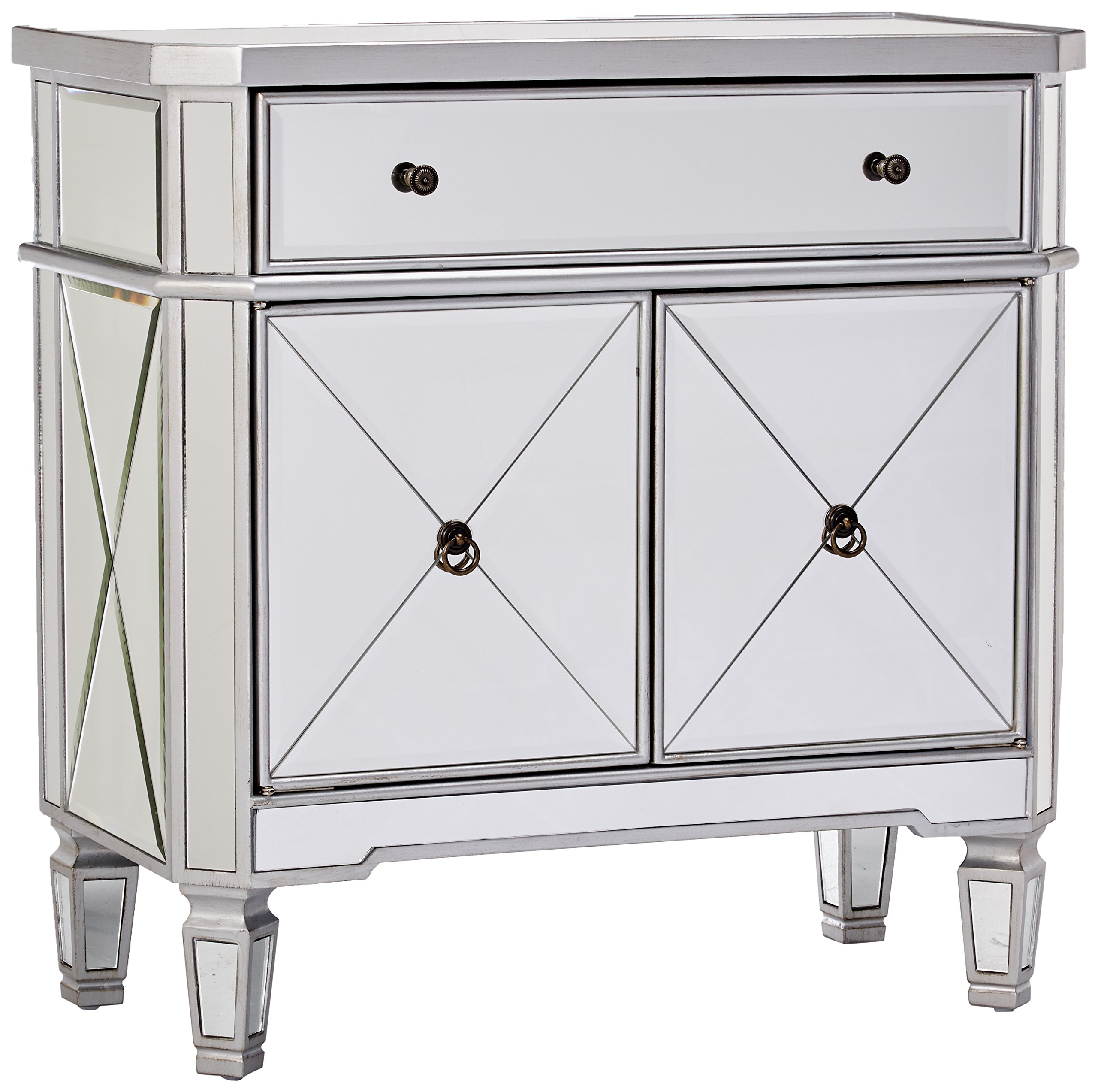 Powell Mirrored 1Drawer, 2Door Console LAVORIST