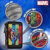 Marvel Avengers Pencil Case with Stationery Included Large Double Zip view 5