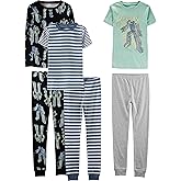 Simple Joys by Carter's girls 6-piece Snug Fit Cotton Pajama Set