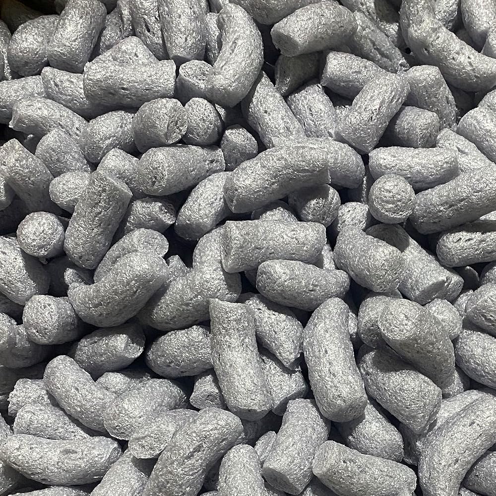 STORM EcoFlo Grey Biodegradable Packing Peanuts 5 Cu Ft Loose Fill Packaging