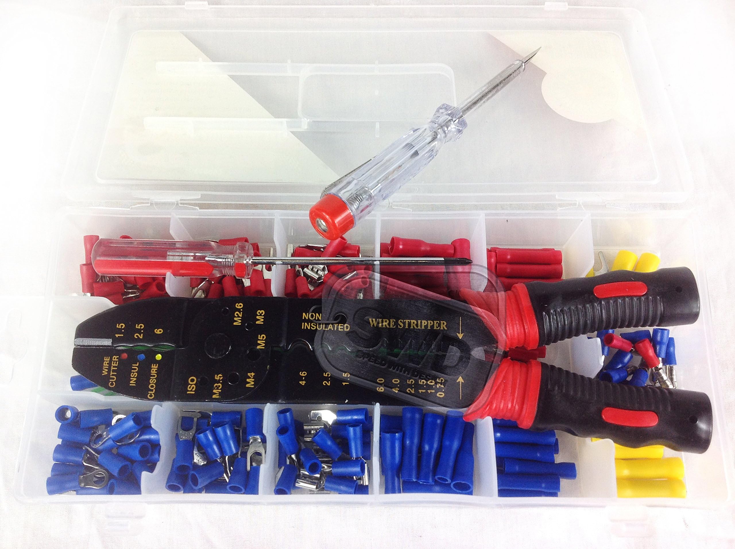 274pc wire crimping crimper set in case auto terminals joiners electrical car