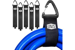 THE BIRCH & CO. BRAND 5 Pack Heavy-Duty 16-inch Large Extension Cord Holder Cable Straps for Garage Organization and Storage - Securely Store Cords up to 100ft with 16-inch Organizer Straps