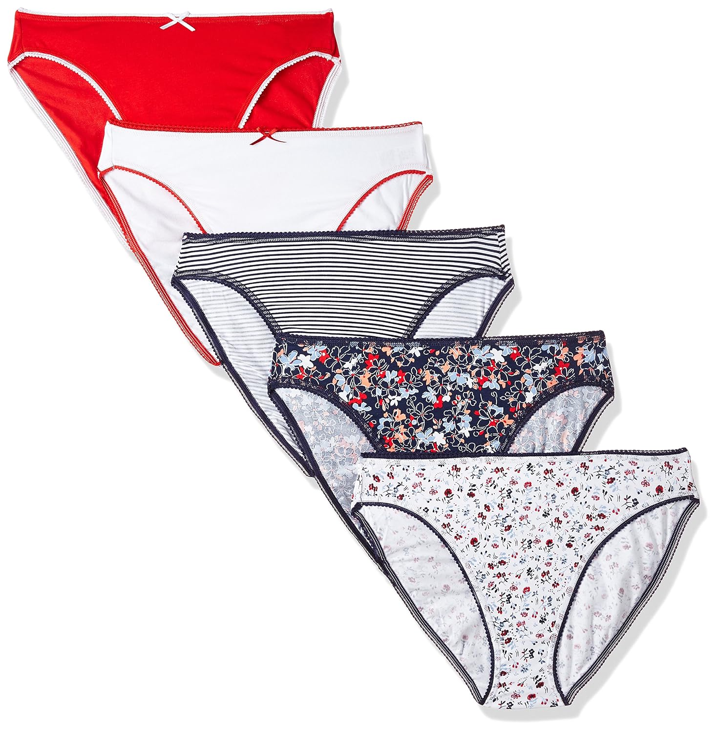 Buy Marks & Spencer Women's Cotton High Leg Knickers (Pack of 5) at