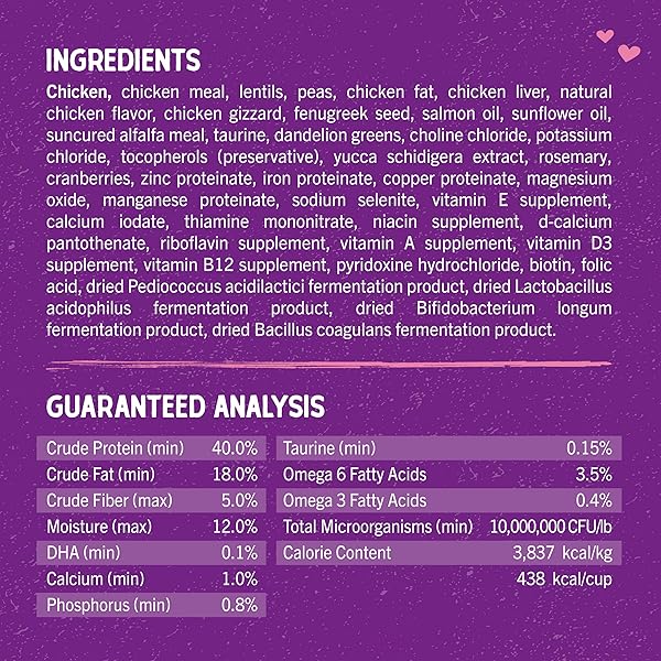 STELLA & CHEWY’S RAW COATED PREMIUM KIBBLE CAT & KITTEN FOOD – GRAIN FREE, PROTEIN RICH MEALS – CAGE-FREE CHICKEN FOR KITTENS RECIPE – 2.5 LB. BAG