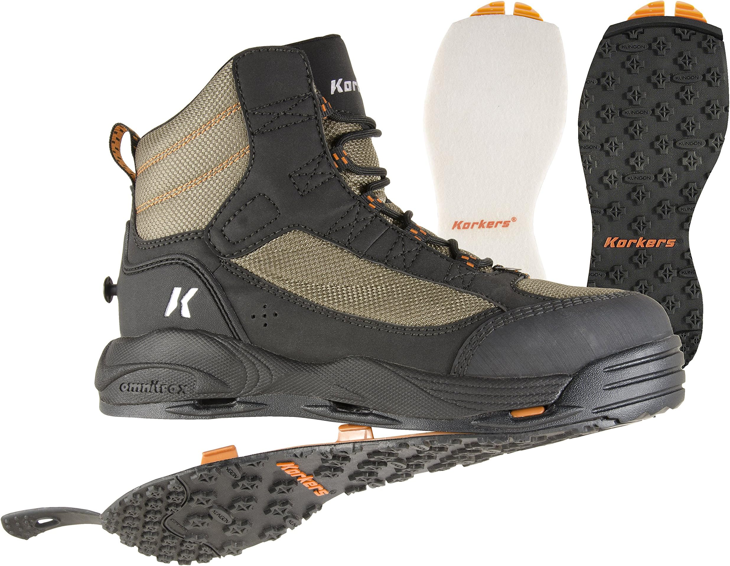 Korkers Greenback Wading Boot with Felt & Kling-On Soles