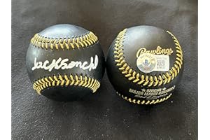 SIDSGRAPHS Jackson Chourio Milwaukee Brewers Autographed Signed Official Major League BLACK Baseball BECKETT COA