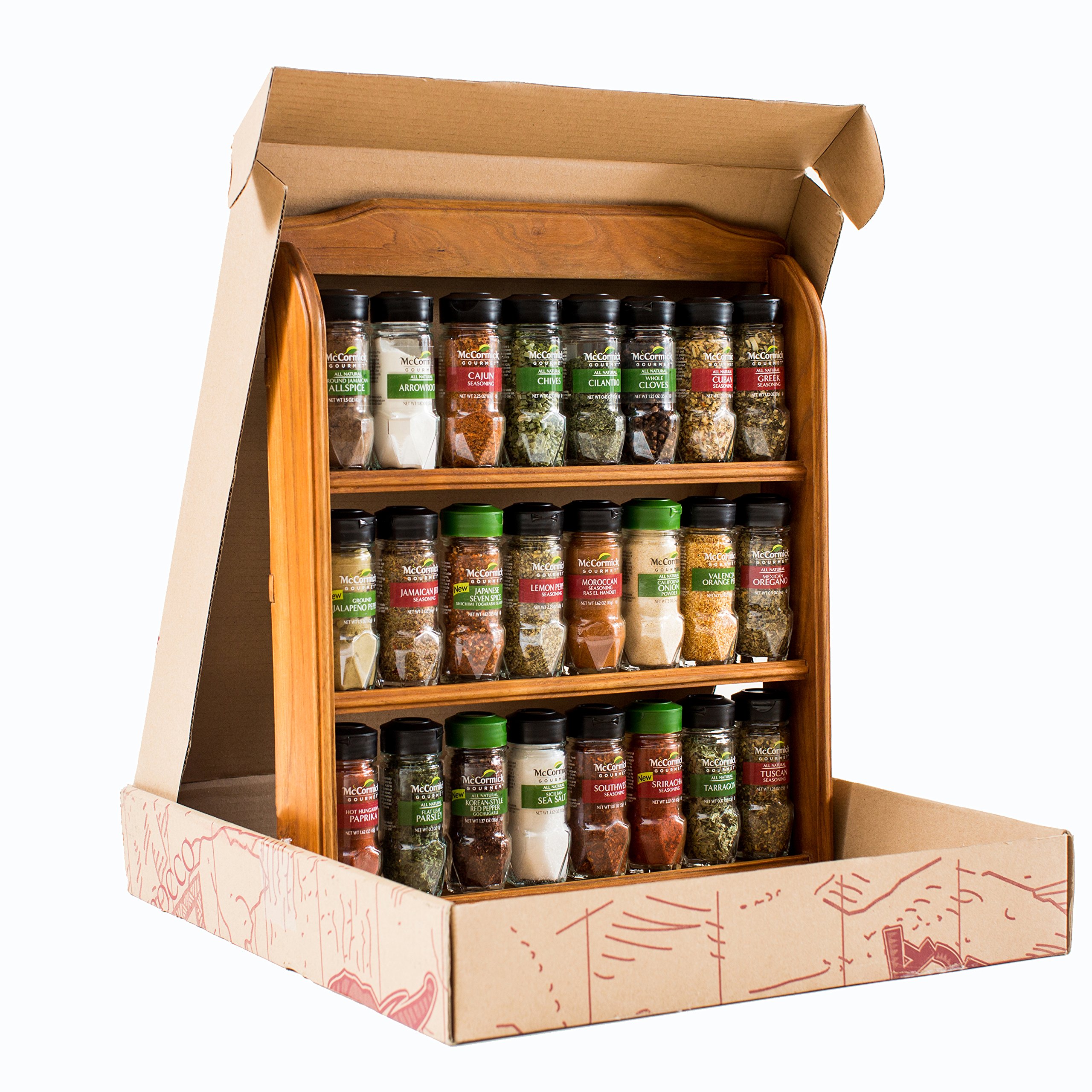 Galleon McCormick Gourmet Wood Spice Rack
