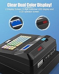 Perfiware Cash Register with Scanner/Checkport Cash