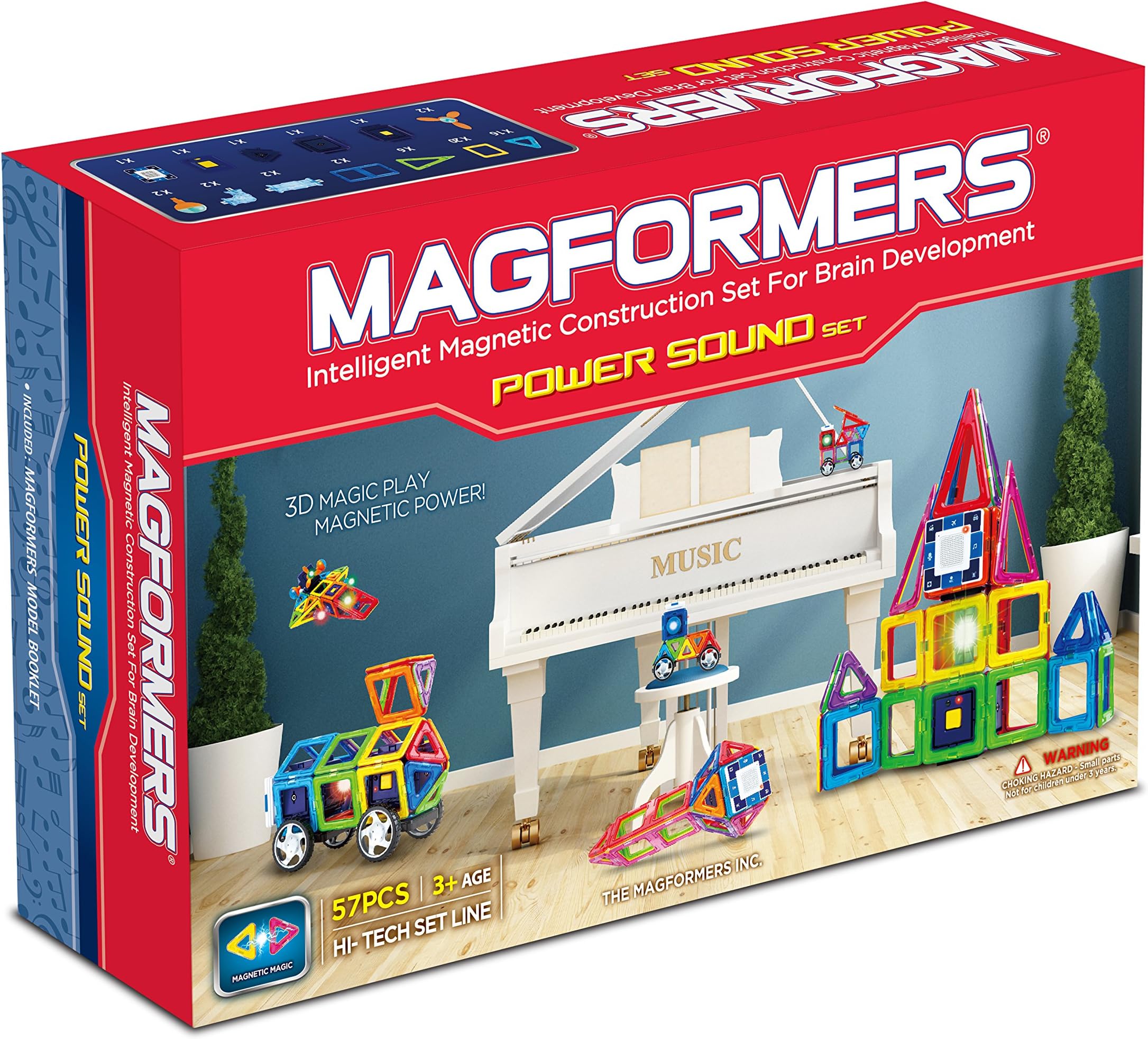 Magformers Power Sound Set 59 piece Hi Tech Line