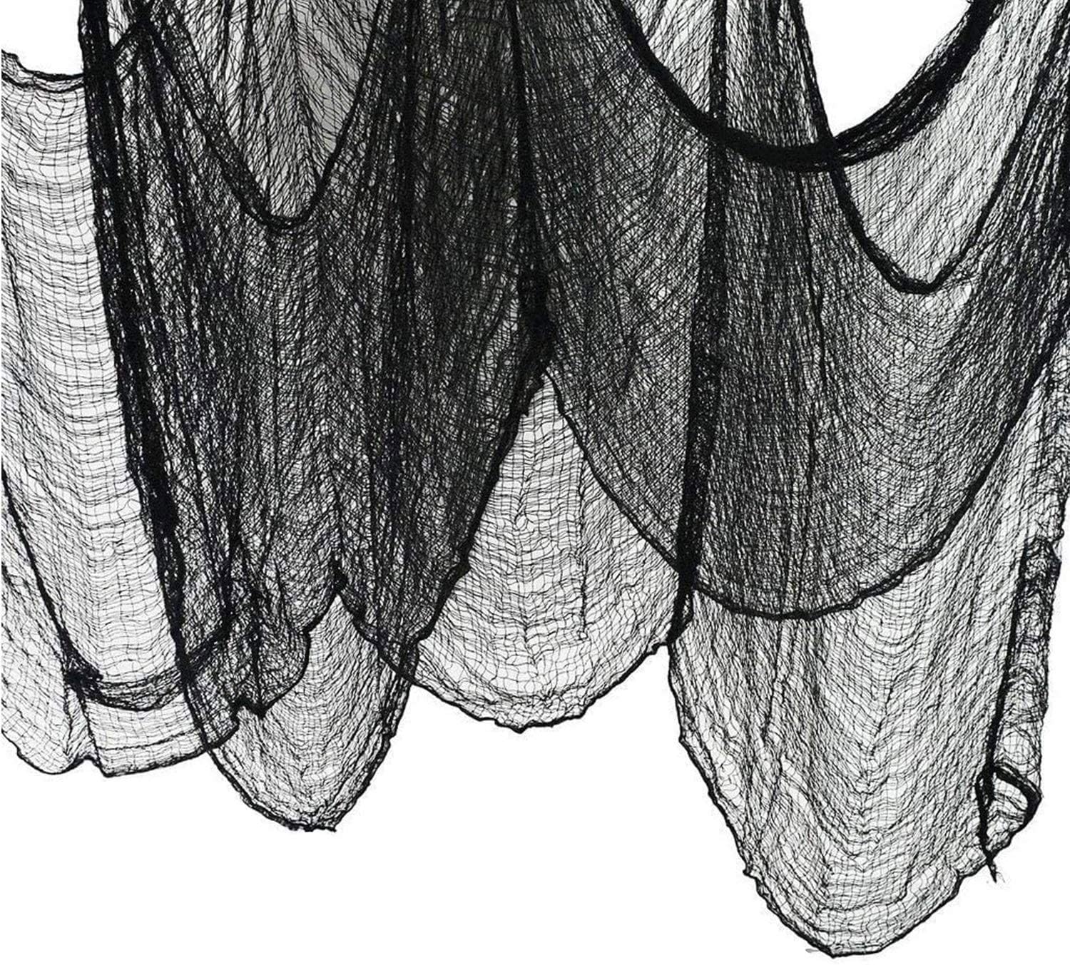 Halloween Scary Gauze, Black Decoration Gauze, Halloween Creepy Cloth