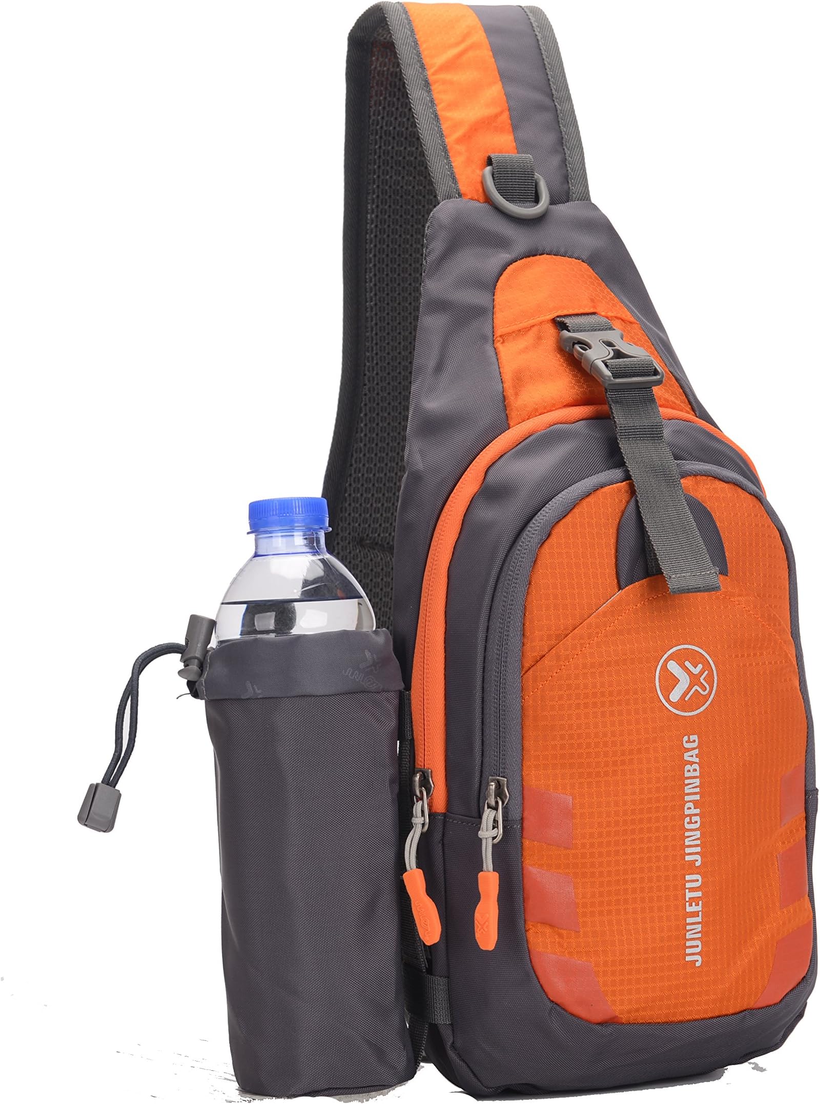 Sling Bag backpack Outdoor Shoulder Waterproof Unbalance Crossbody Bag Chest Pack Bike Orange