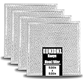 BCC024600 Range Hood Filter Replacement 8X8 Inches Compatible with BCC024600 53028 VNF-2M03-2 Ventline Exhaust Fan 12-Layer Grease Filter(4 Pack)
