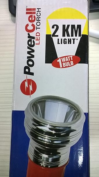 Buy 2 Km Power Cell Metal Led Torch Light Bulb With Batteries And Belt 1w Online At Low Prices In India Amazon In