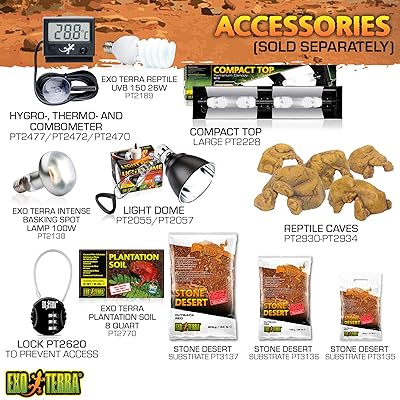 Buy Exo Terra Glass Terrarium Kit For Reptiles And Amphibians Mini Tall 12 X 12 X 18 Inches Pt2602a1 Online In Italy B000oqw98q