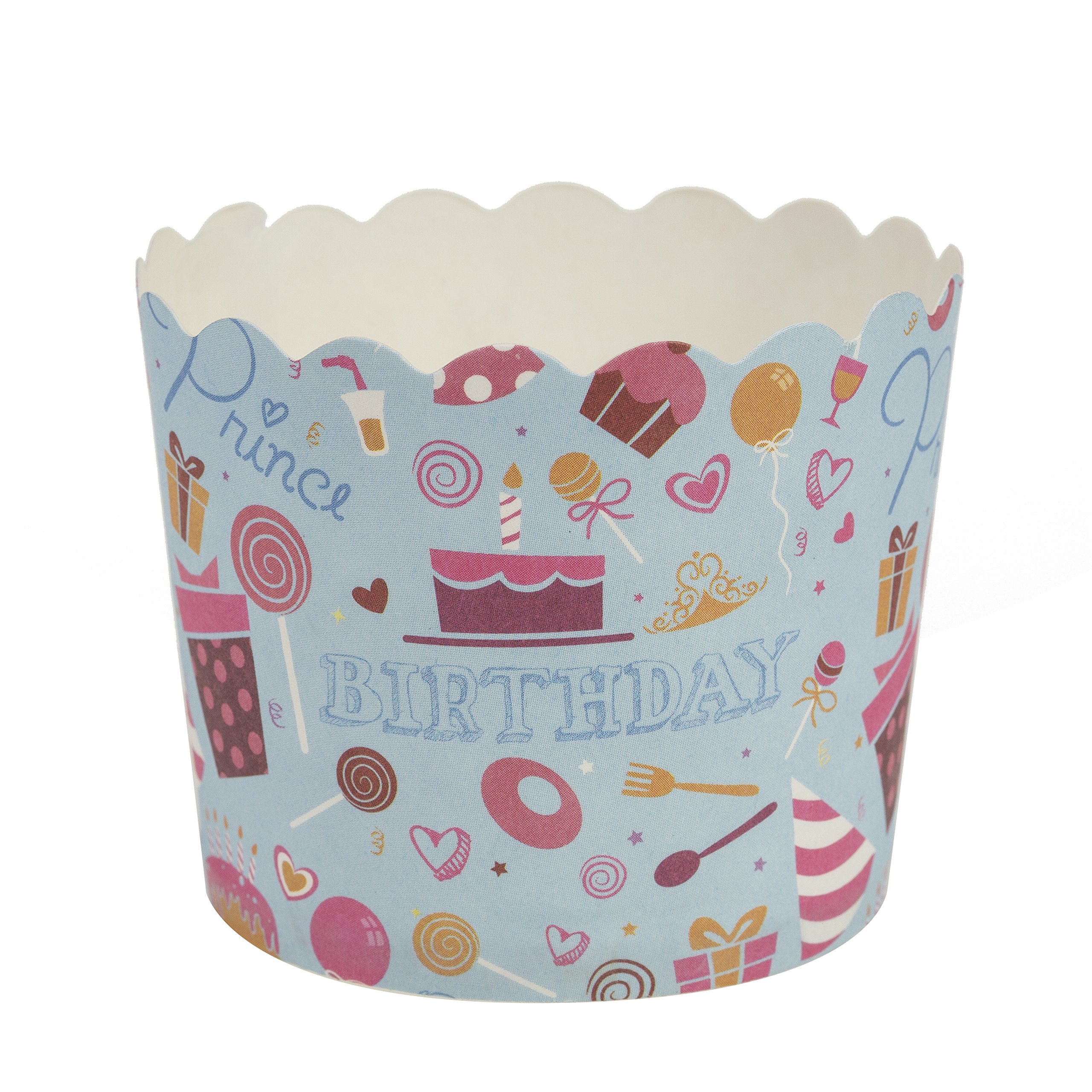 Simcha Collection Blue Birthday Cupcake Wrappers Small, Case Of 480 (729940012507)