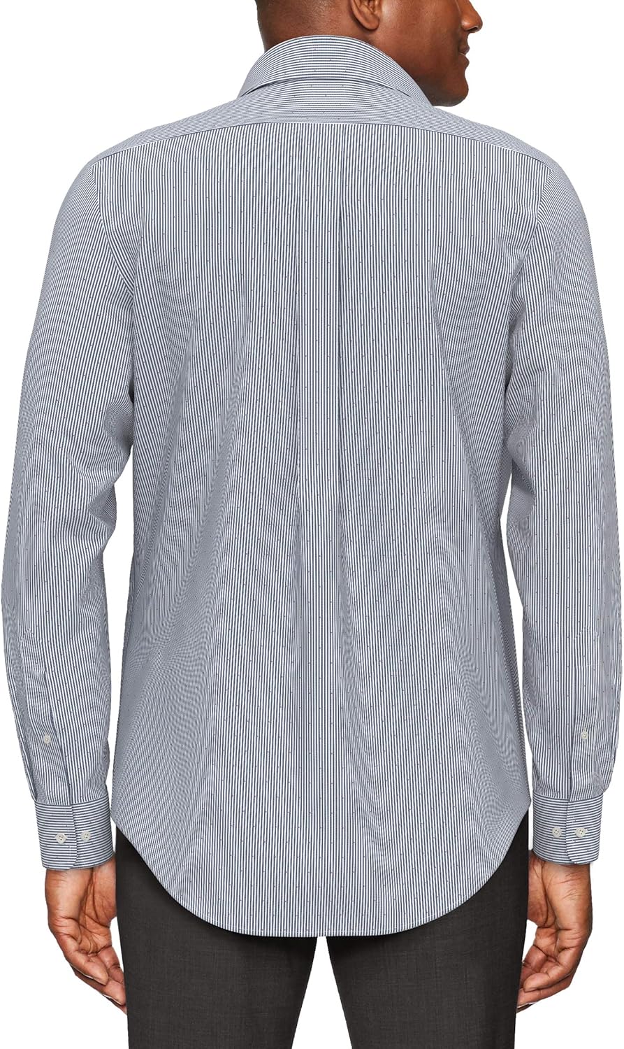  Brand - Buttoned Down Men's Classic-Fit Stripe Dress Shirt, Supima Cotton Non-Iron: Clothing
