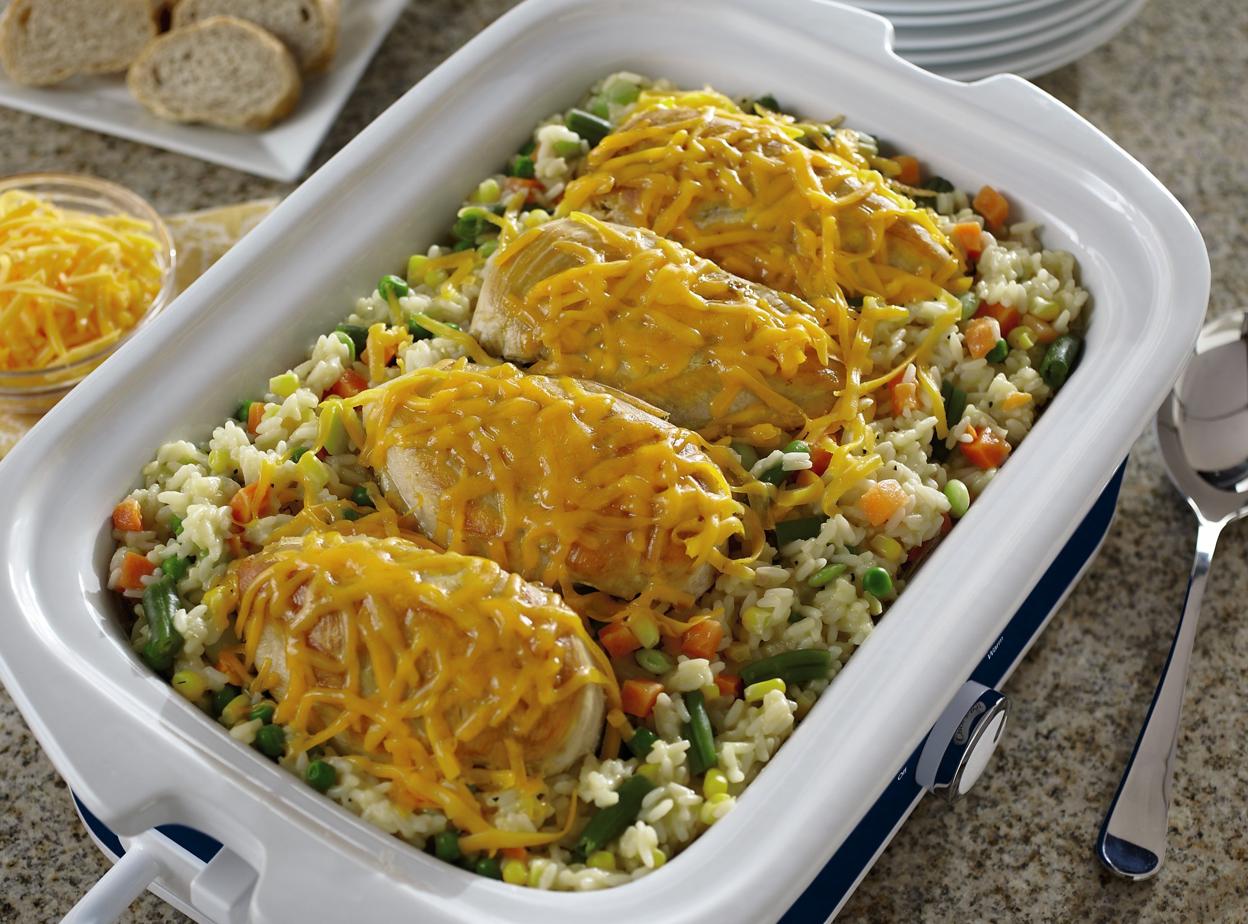 CrockPot SCCPCCM350BL 3.5Quart Casserole Crock Manual Slow Cooker