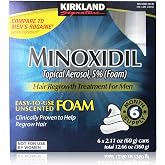 Kirkland Signature Minoxidil Foam for Men, 12.66 Ounce (6 Count)