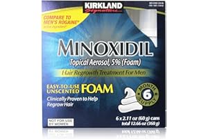 Kirkland Signature Minoxidil Foam for Men, 12.66 Ounce (6 Count)