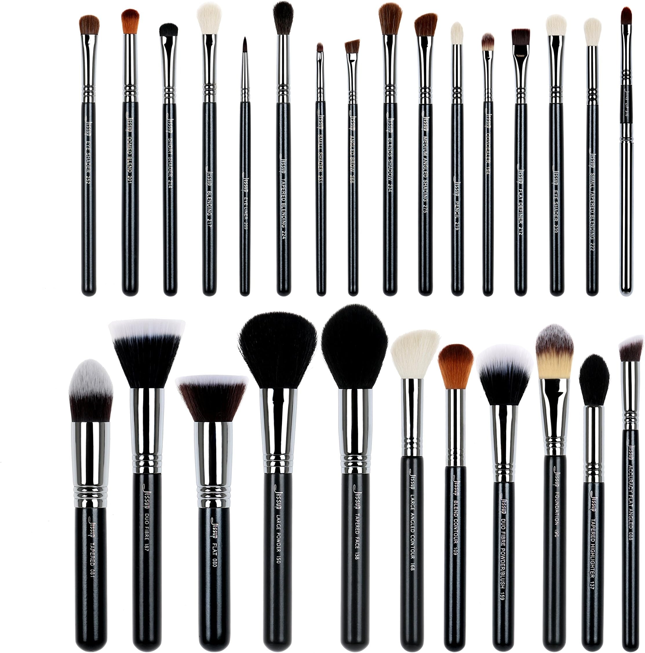 Jessup 27pcs Pro Makeup Brushes Set Foundation Lipstick Eye shadow Blending F...