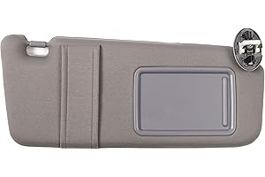 Ezzy Auto Gray Right Passenger Side Sun Visor fit for Toyota Camry with Sunroof 2007 2008 2009 2010 2011