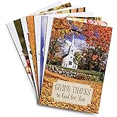 DaySpring - Thanksgiving Blessings &ndash; 8 Fall Design Assortment with Scripture &ndash; 24 Thanksgiving Boxed Cards &amp; Envelopes (70927)