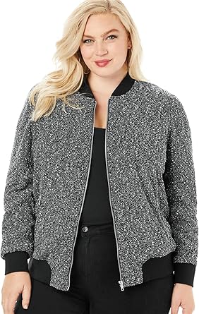 black and white bomber jacket womens