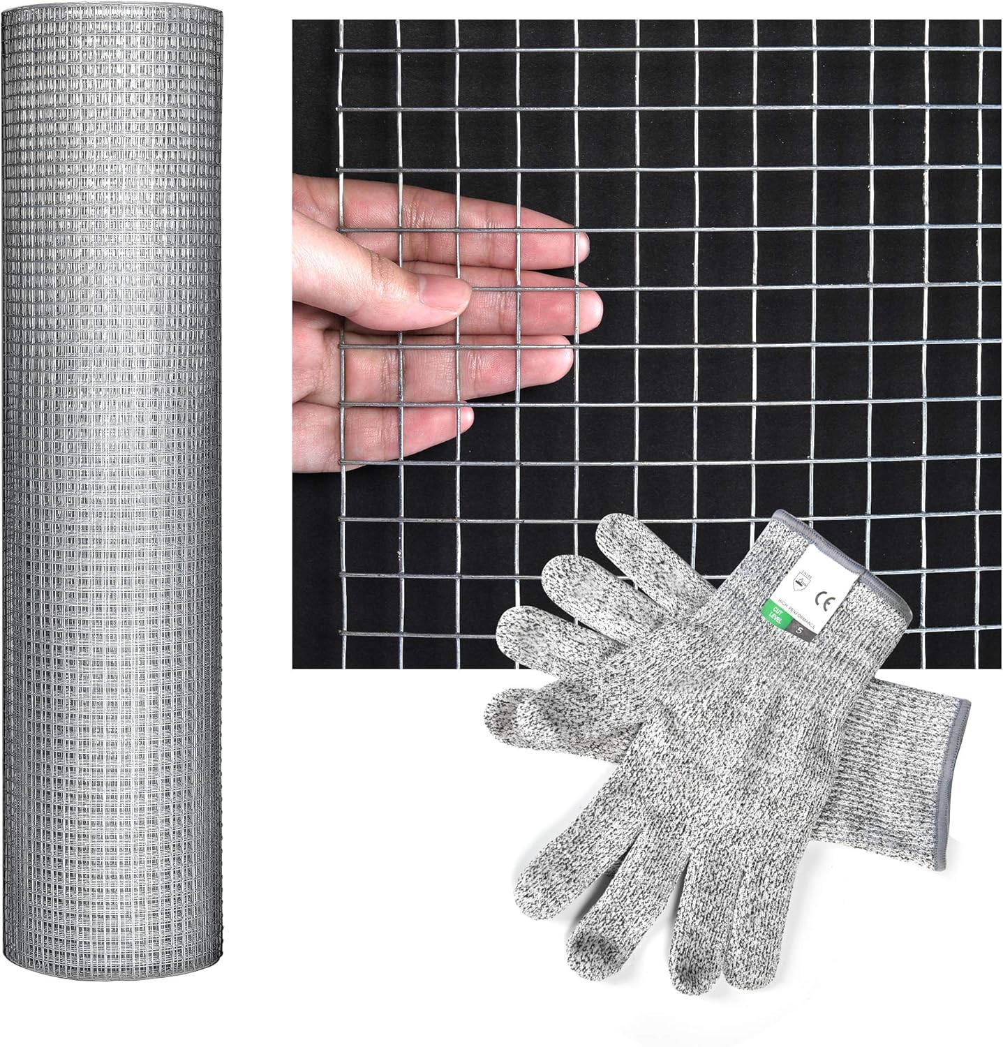 Hardware Cloth 48'' x 40' Welded Cage Wire Chicken Fence mesh, 1/2