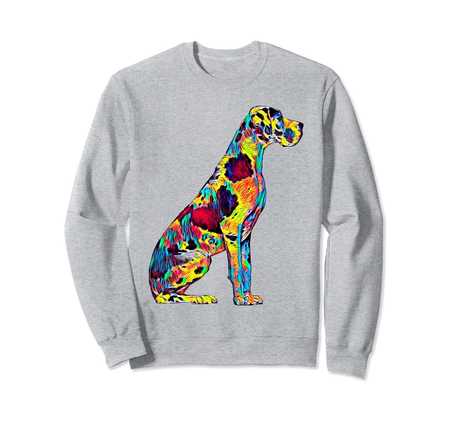 Great Dane Sweatshirt Big Dog Pet Full Body Side True Friend Awarplus