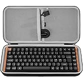 GEEKRIA 75% 84-key Keyboard Case, Hard Shell Travel Carrying Bag, Compatible with Keychron K2 HE, EPOMAKER x Aula F75, ASUS ROG Azoth Extreme 75/Falchion Ace 75 HE, Womier S K80 (Dark Gray)