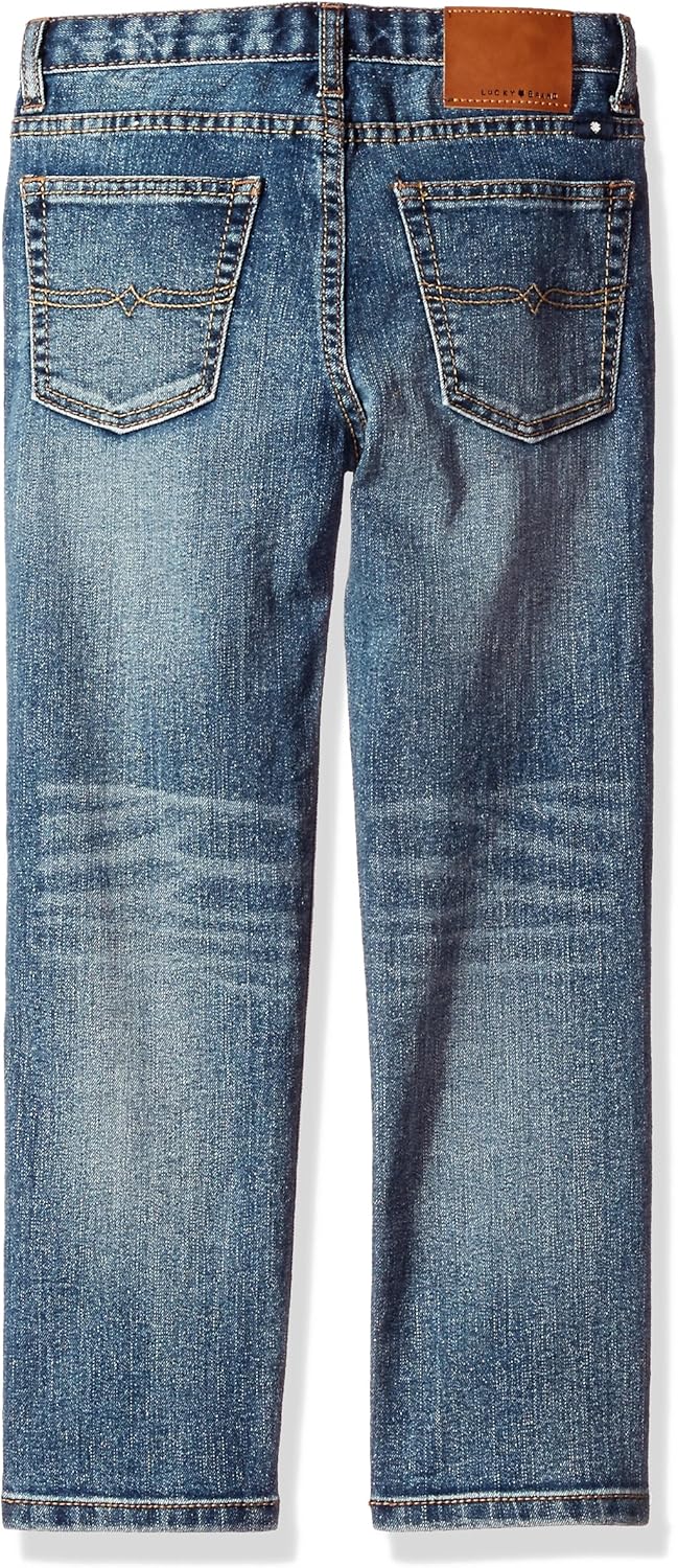 Lucky Brand Boys' 5-Pocket Skinny Fit Denim Jean: Clothing