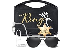 YOTNUS Ring Box Bearer Security Wedding Set Gifts Sun Glasses,Ring Box Security Badge and EarPiece (Set 1)