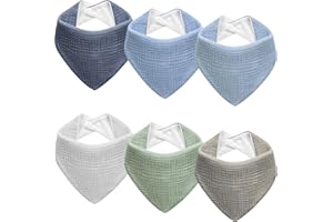 Kewlife gift Muslin Baby Bibs Baby Drool Bandana Bibs for Baby Girls Boys Infant Newborn Toddler Drooling and Teething