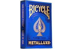 Bicycle Metalluxe Blue Playing Cards - Premium Metal Foil Finish - Poker Size