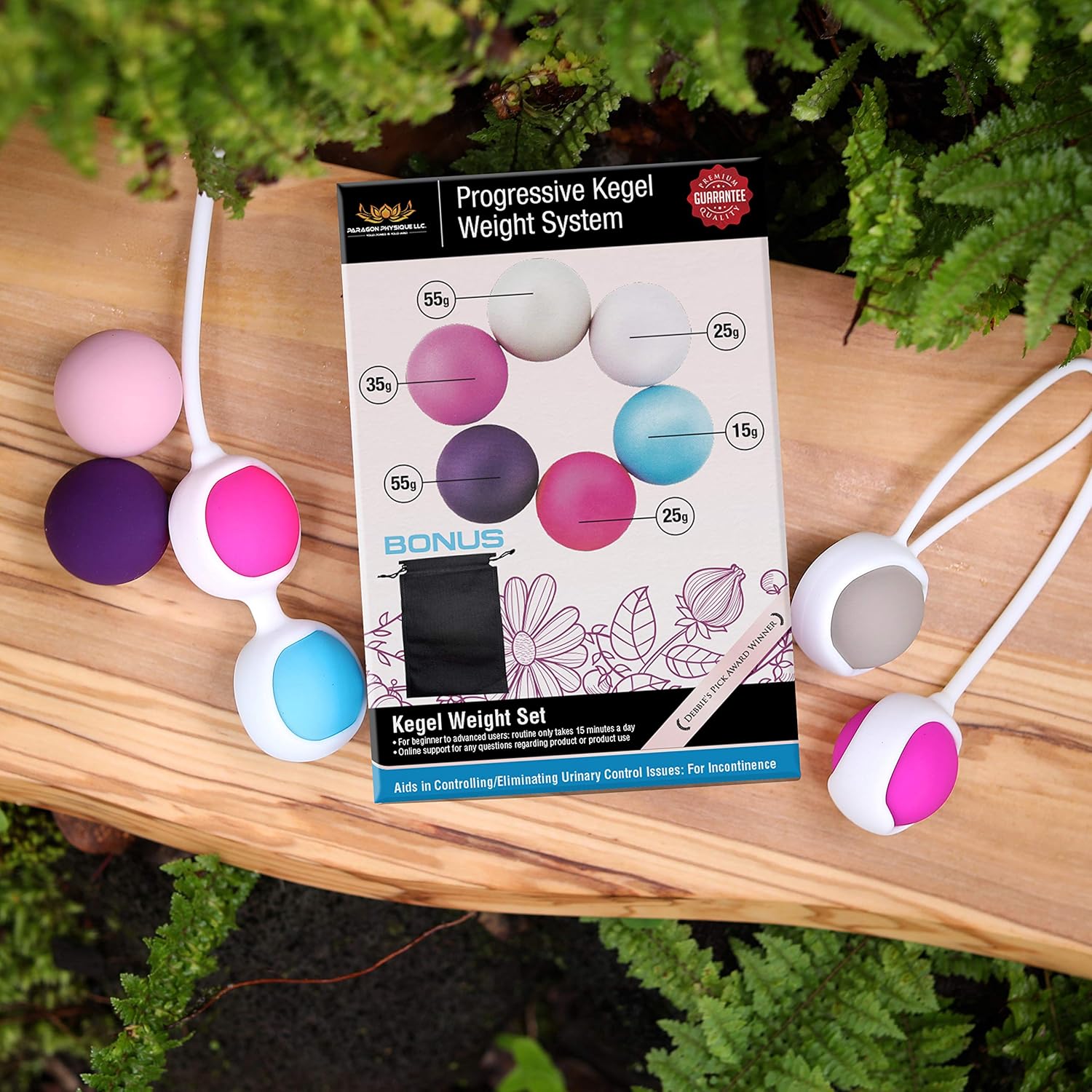 Ben Wa Progressive Kegel Weight Exercise System: 6 Weights for Woman Tightening, Beginner to Advance Strengthen Pelvic Floor Muscle Recovery and Resolves Incontinence & Bladder Control: Health & Personal Care