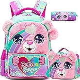 Meetbelify Kids School Backpacks for Girls Boys Backpack with Lunch Bag for Elmentary Students