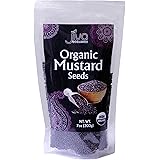 Jiva Organics Organic Black Mustard Seeds 7ounce Bag - 100% Natural & Non-GMO