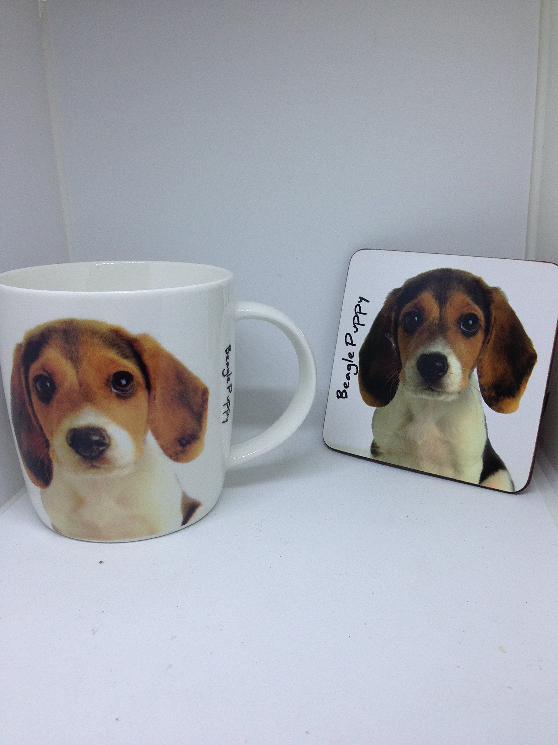 Beagle Puppy Dog Mug and coaster set