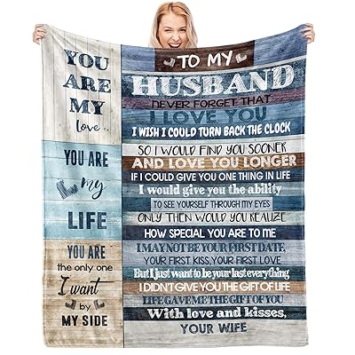 Buy Censiher Gift For My Husband Blanket From Wife Throws Blankets Flannel Plush Soft Bedding Sofa Blanket Best Husband Gift For Wedding Birthday Christmas Anniversary Valentine S Day Gifts 60x50 Online In Indonesia