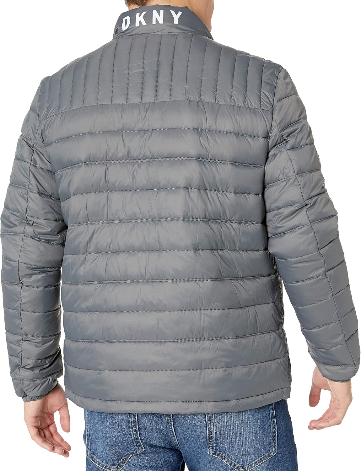 DKNY Men's Water Resistant Ultra Loft Quilted Packable Puffer Jacket at  Men’s Clothing store