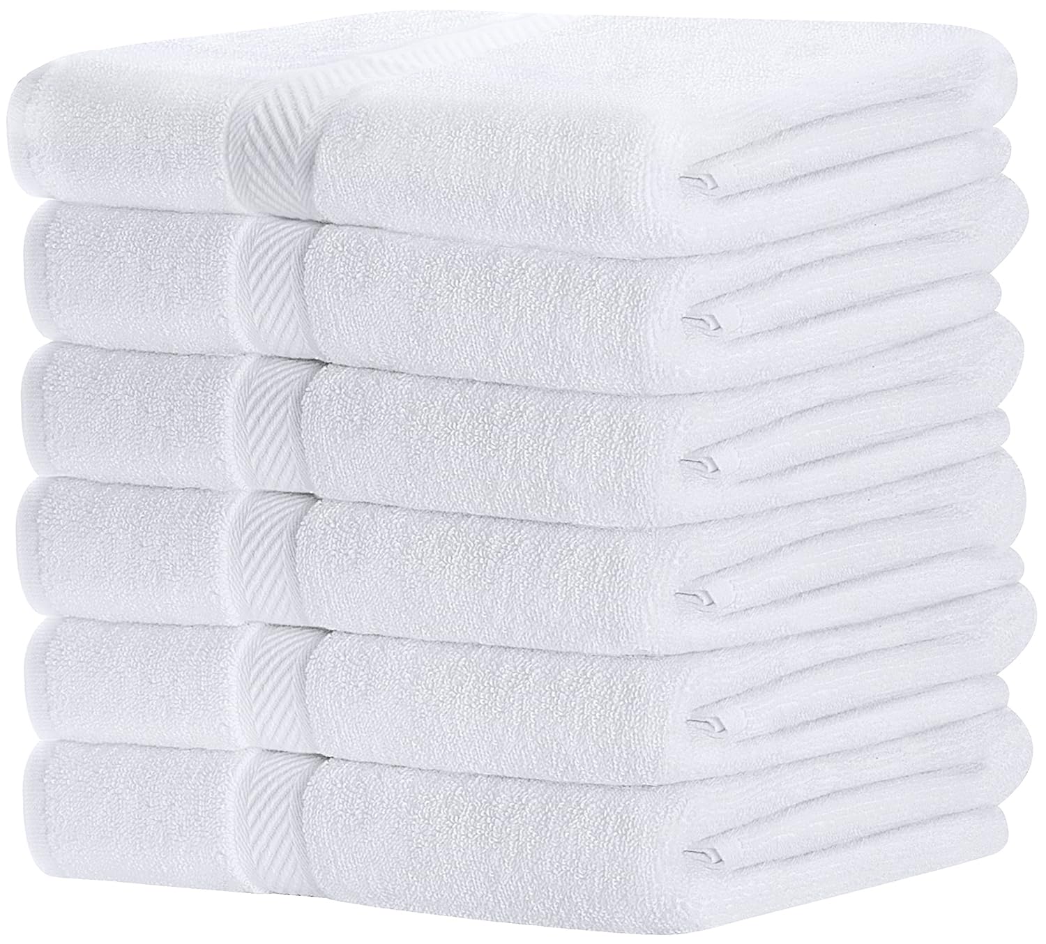 Bath Towel 6Piece Pack Set 22x44 Inch Soft Absorbent Cotton White Utopia Towel eBay